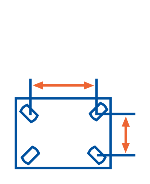 Distancia entre agujeros