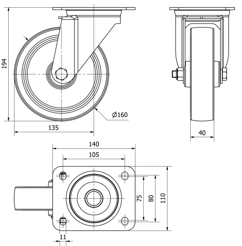 Données techniques TW0308