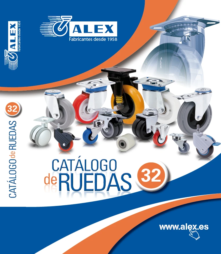NOUVEAU CATALOGUE EN ESPAGNOL DE RUEDAS ALEX Nº32 DISPONIBLE