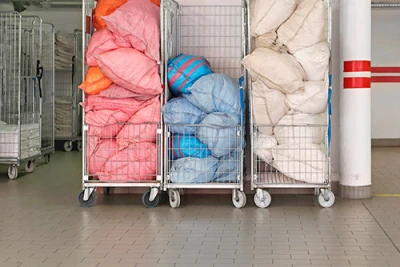 Chariots de blanchisserie