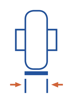 Largeur de la bande de roulement